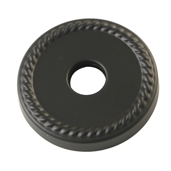 FLROPE0 3/4" Decor Escutcheon, Matte Black